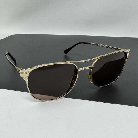 Vintage Girard 3530 Gold Pilot Metal Sunglasses France main image 13